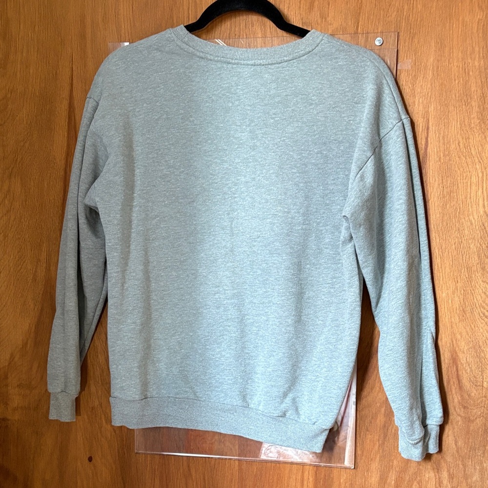IML Light Sage Green Sweatshirt with White Potted Plant Graphic - Picture 4 of 4